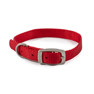 12" Ancol Nylon Collar Red Size 1