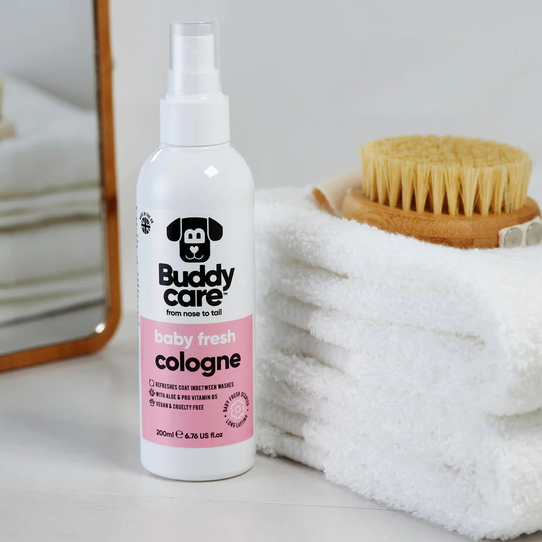 Buddy Care Dog Cologne - Baby Fresh - 200ml / 6.76 fl oz