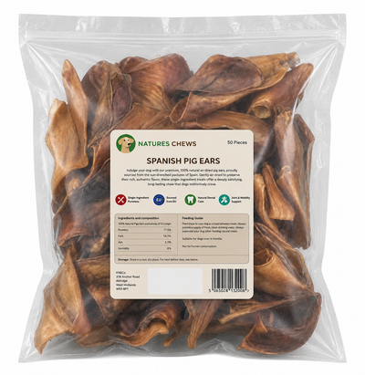 Natures Chews Spanish Pigs Ears Bag of 50x