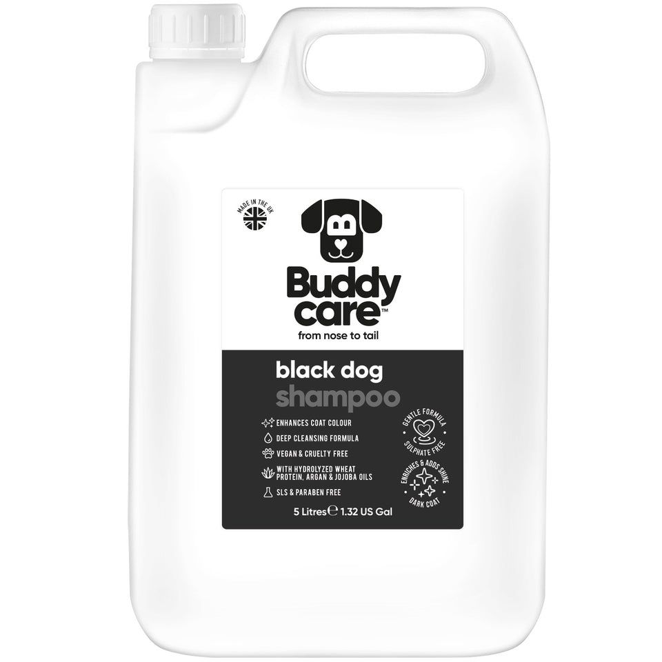 Buddycare Dog Shampoo - Black Dog Shampoo - 5L / 1.32 Gal