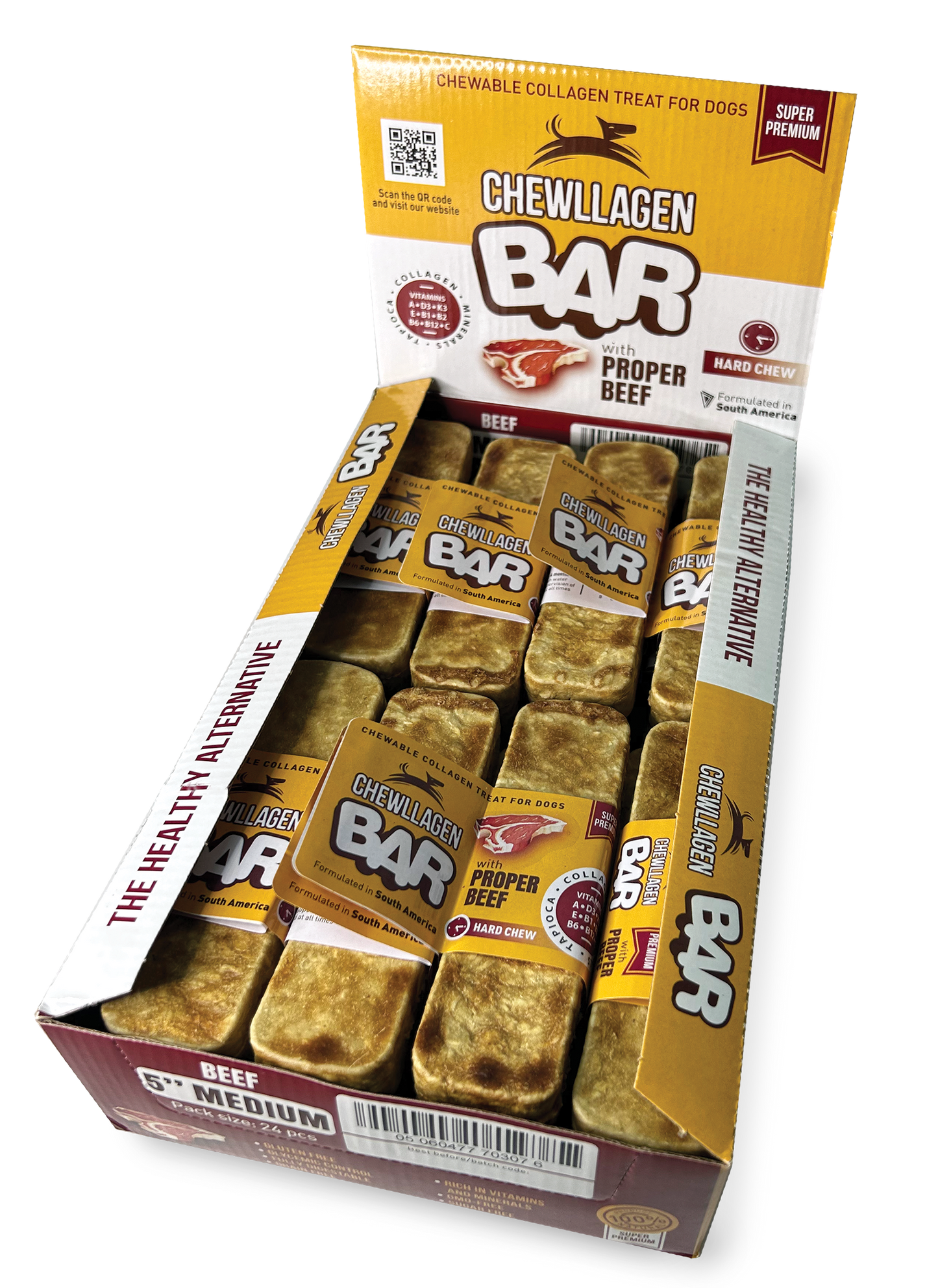 Chewllagen BAR 5" Beef (24 pcs) Medium NEW