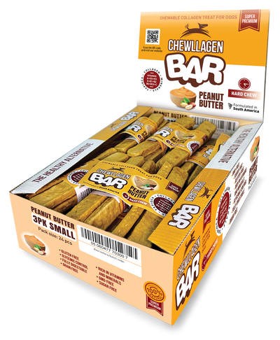 Chewllagen BAR 10" Peanut Butter (12 pcs) Large NEW