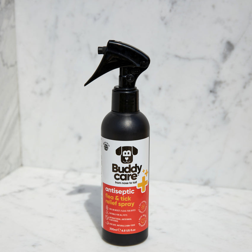 Buddycare Pet Antiseptic Flea & Tick Relief Spray - 200ml / 6.76 fl oz