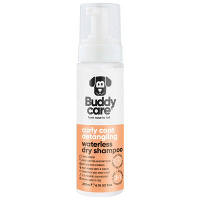 Buddycare Waterless Dog 3in1 Curly Coat Shampoo Conditioner - 200ml / 6.76 fl oz