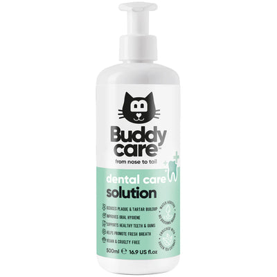 Buddycare Dental Solution - Cat - 500ml / 16.9 fl oz