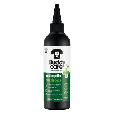 Buddycare Pet Antiseptic Ear Drops - 200ml / 6.76 fl oz