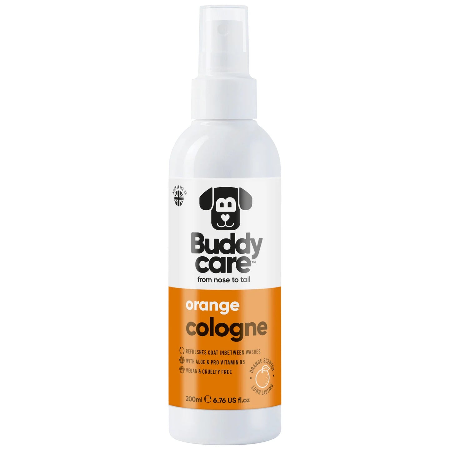 Buddy Care Dog Cologne - Orange - 200ml / 6.76 fl oz