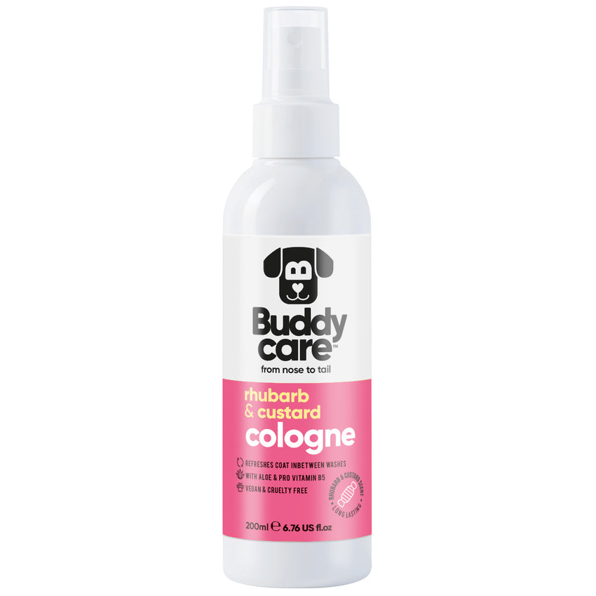 Buddycare Dog Cologne - Rhubarb & Custard - 200ml / 6.76 fl oz