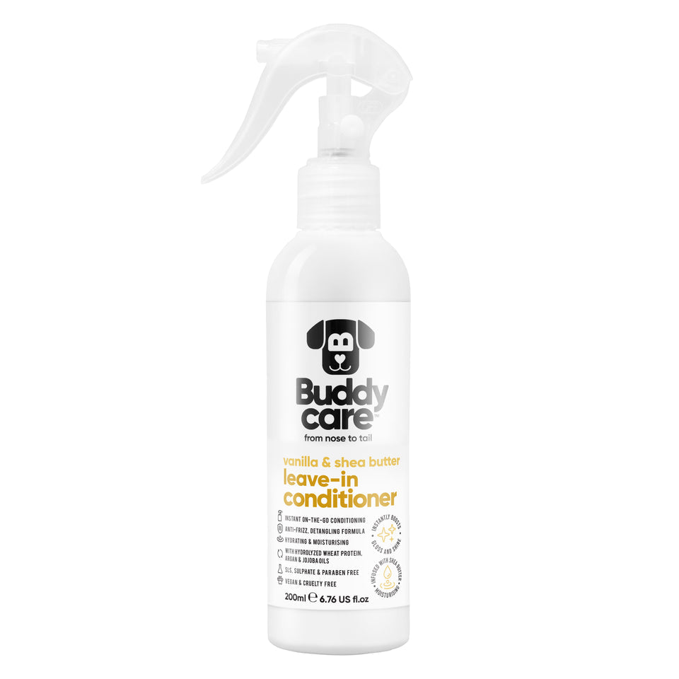 Buddycare Dog Leave-In Conditioner - Vanilla & Shea Butter - 200ml / 6.76 fl oz