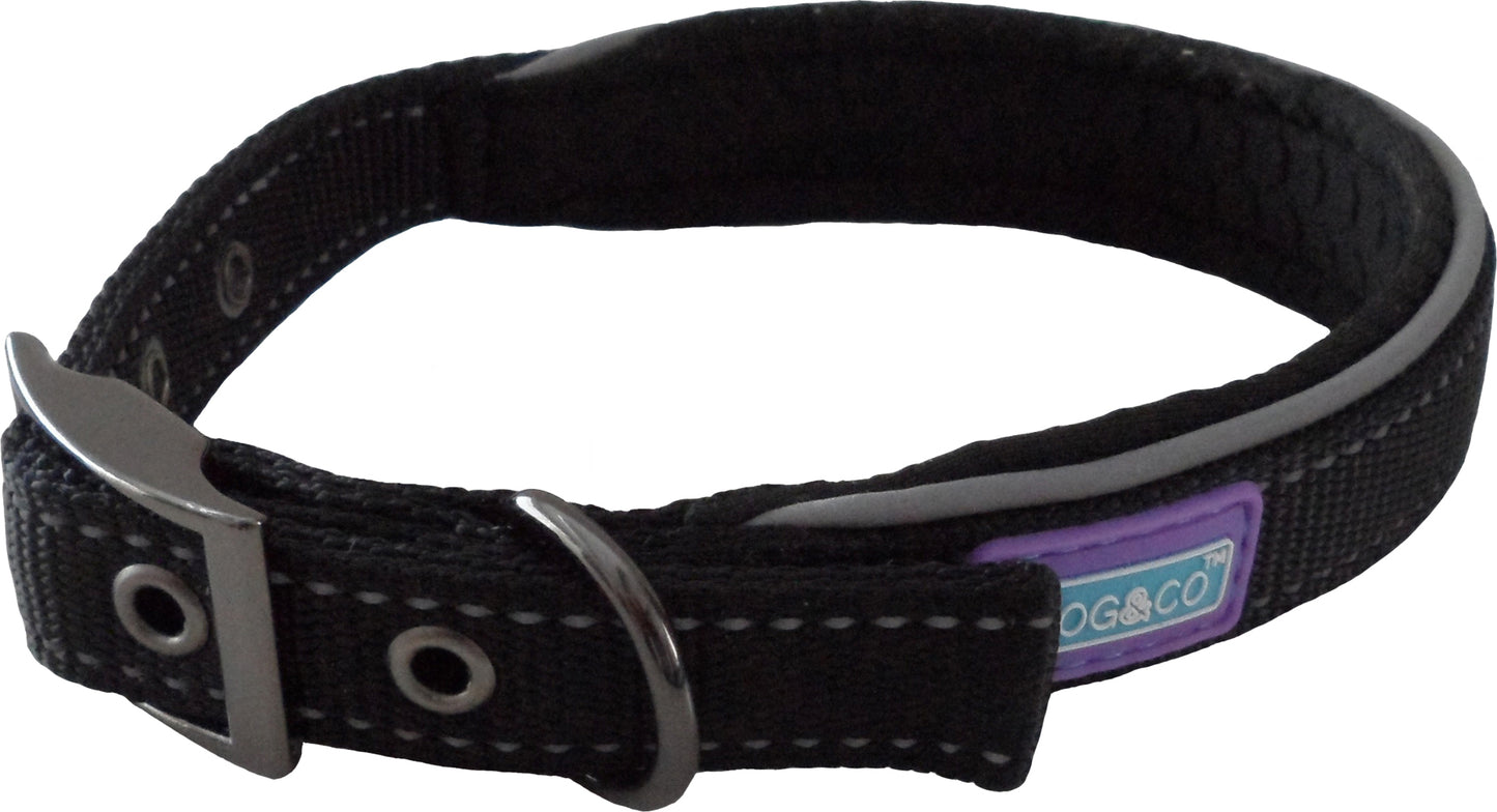 D&C Padded Collar Black Medium