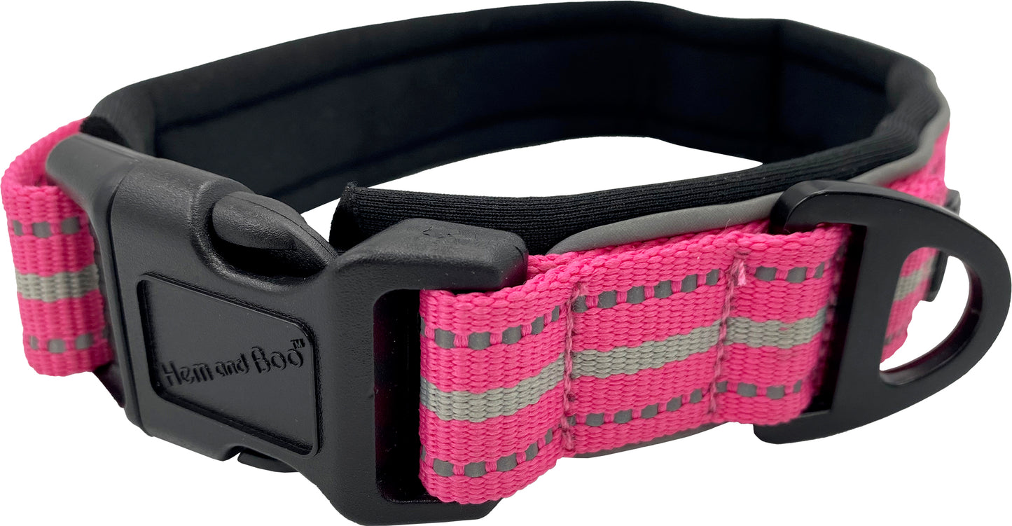 Pink Padded Sports Neo Collar - Medium