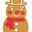Latex Scented Christmas Cookies Dog Toy