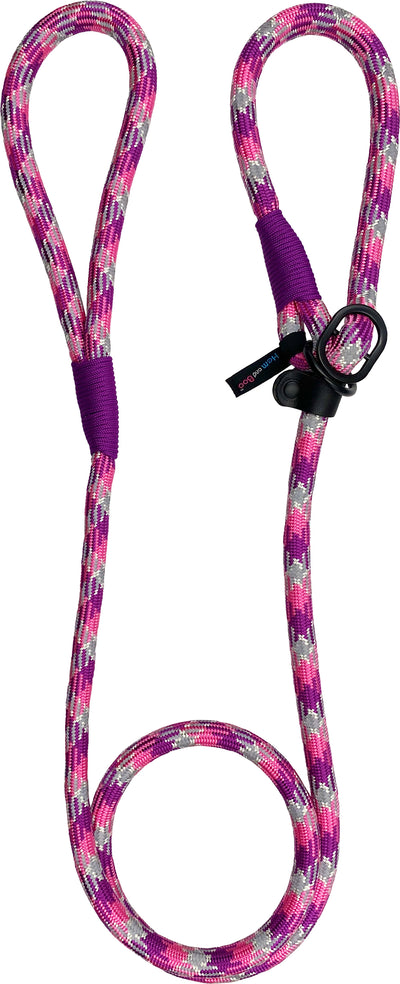 Sports Performance Rope Slip Lead Purple Pink 1.4 x 150cm