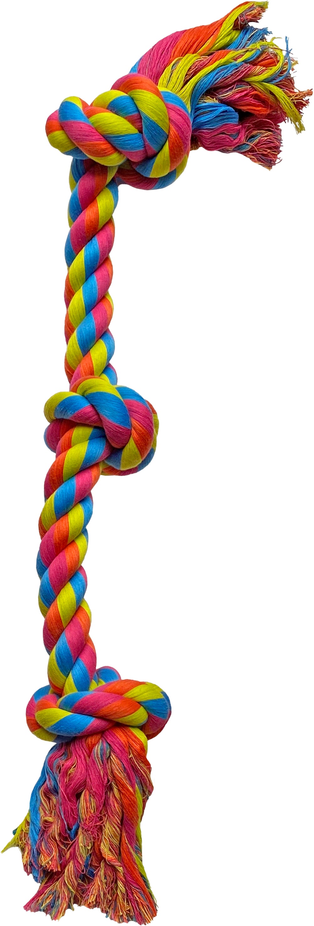 Bright Rope Extreme Rope Rainbow - 3 Knot 80cm – K9&CO