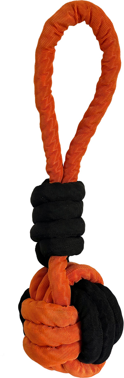 Bite Resistant Covered Rope Ball Tug  45cm