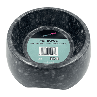 Hem&Boo Easy Clean Pet Bowl Marble 18cm