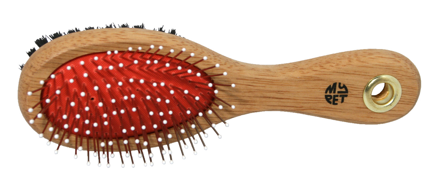 Small Wooden Handle Double Sided Brush