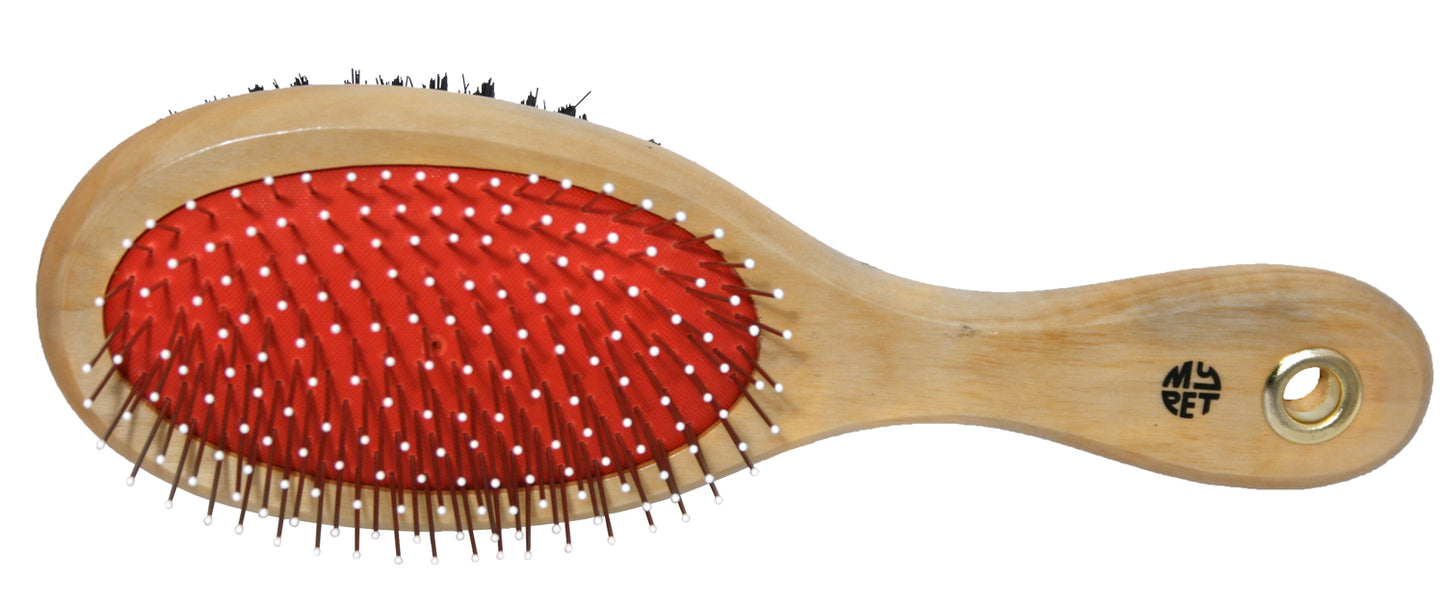 Large Wooden Handle Double Sided Brush