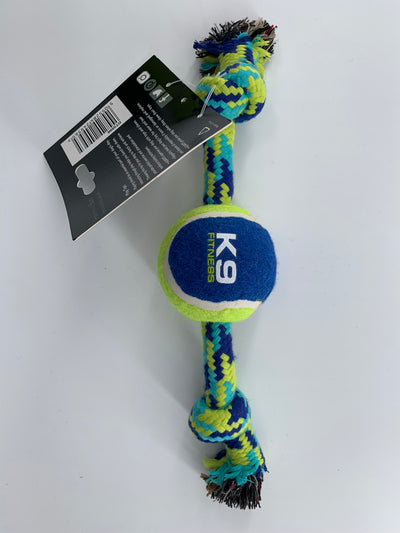 K9 Tennis Ball on Knotted Rope 5cm - WIGIG