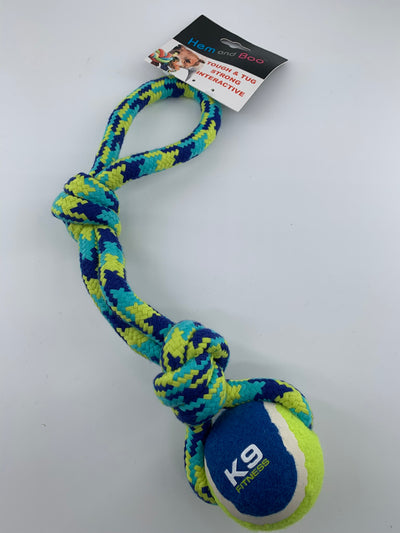 Tennis Ball 7cm on Rope Loop WIGIG