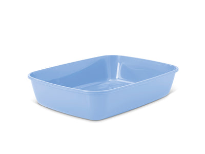 Savic Iriz Cat Litter Tray with Low Entry Pale Blue - 42 cm