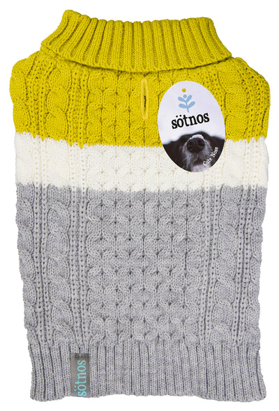 Sotnos Colour Grey/Yellow Jumper XL NEW