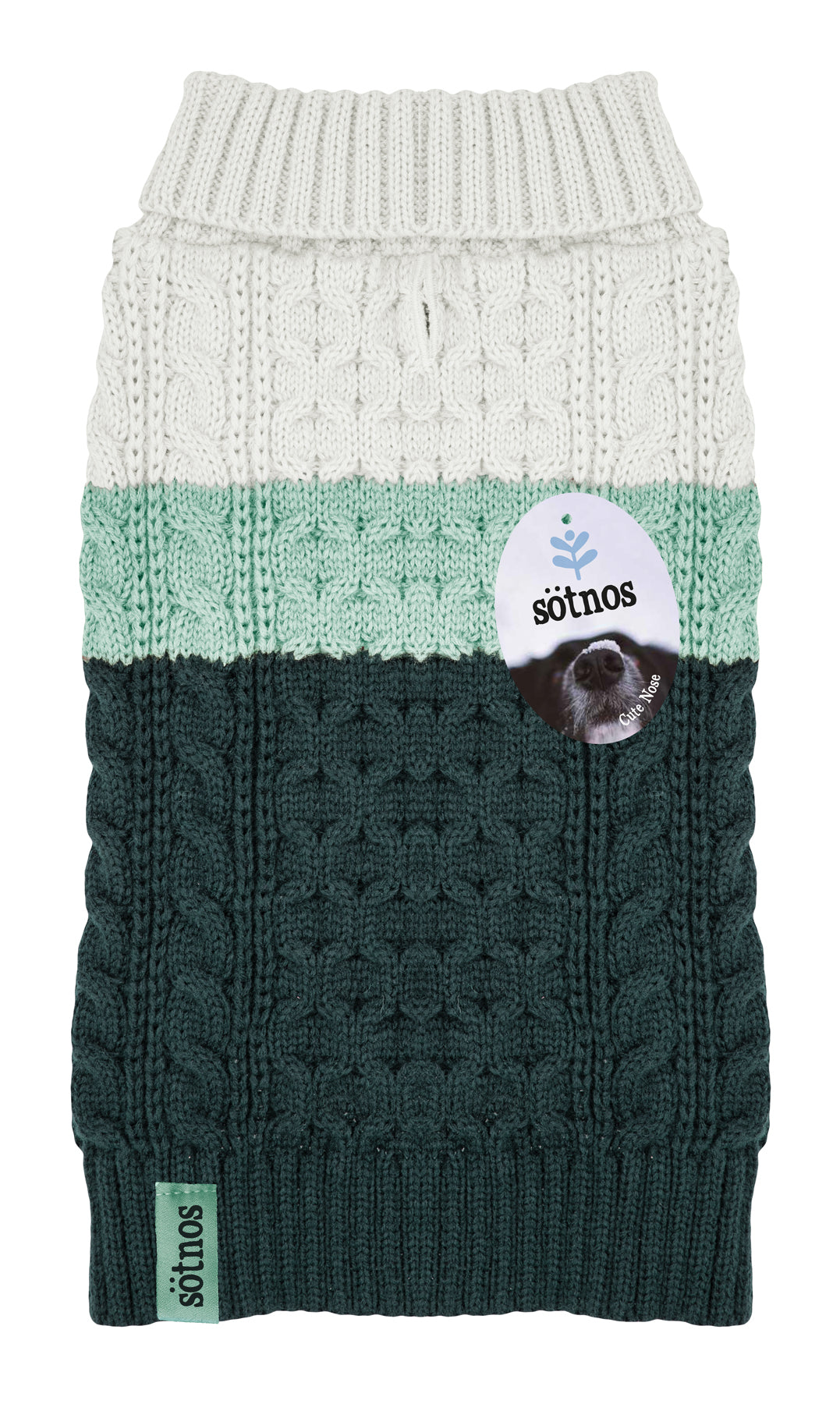 Sotnos Colour Block Aqua Jumper M NEW
