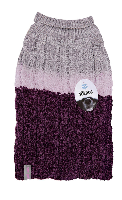 Sotnos Luxe Chenille Purple Haze Jumper L NEW