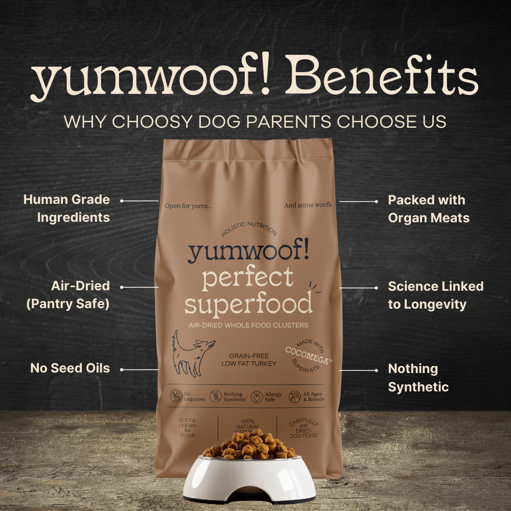 Yumwoof! Low Fat Turkey Air Dried Dog Superfood - 400g