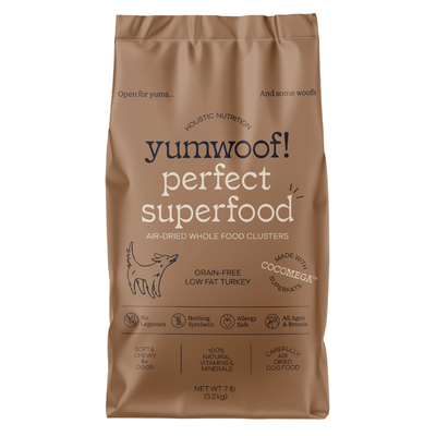 Yumwoof! Low Fat Turkey Air Dried Dog Superfood - 3.2kg