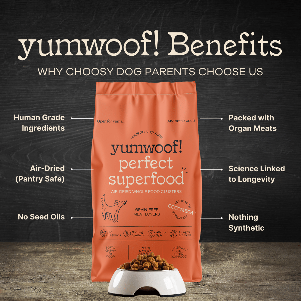 YumWoof! Meat Lovers Air Dried Dog Superfood - 3.2kg