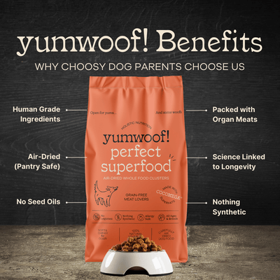 YumWoof! Meat Lovers Air Dried Dog Superfood - 3.2kg