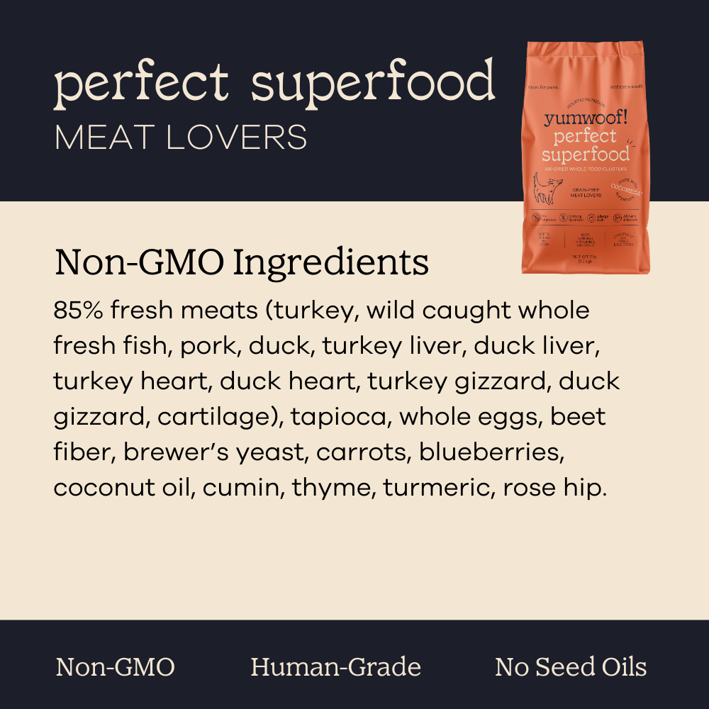 YumWoof! Meat Lovers Air Dried Dog Superfood - 3.2kg