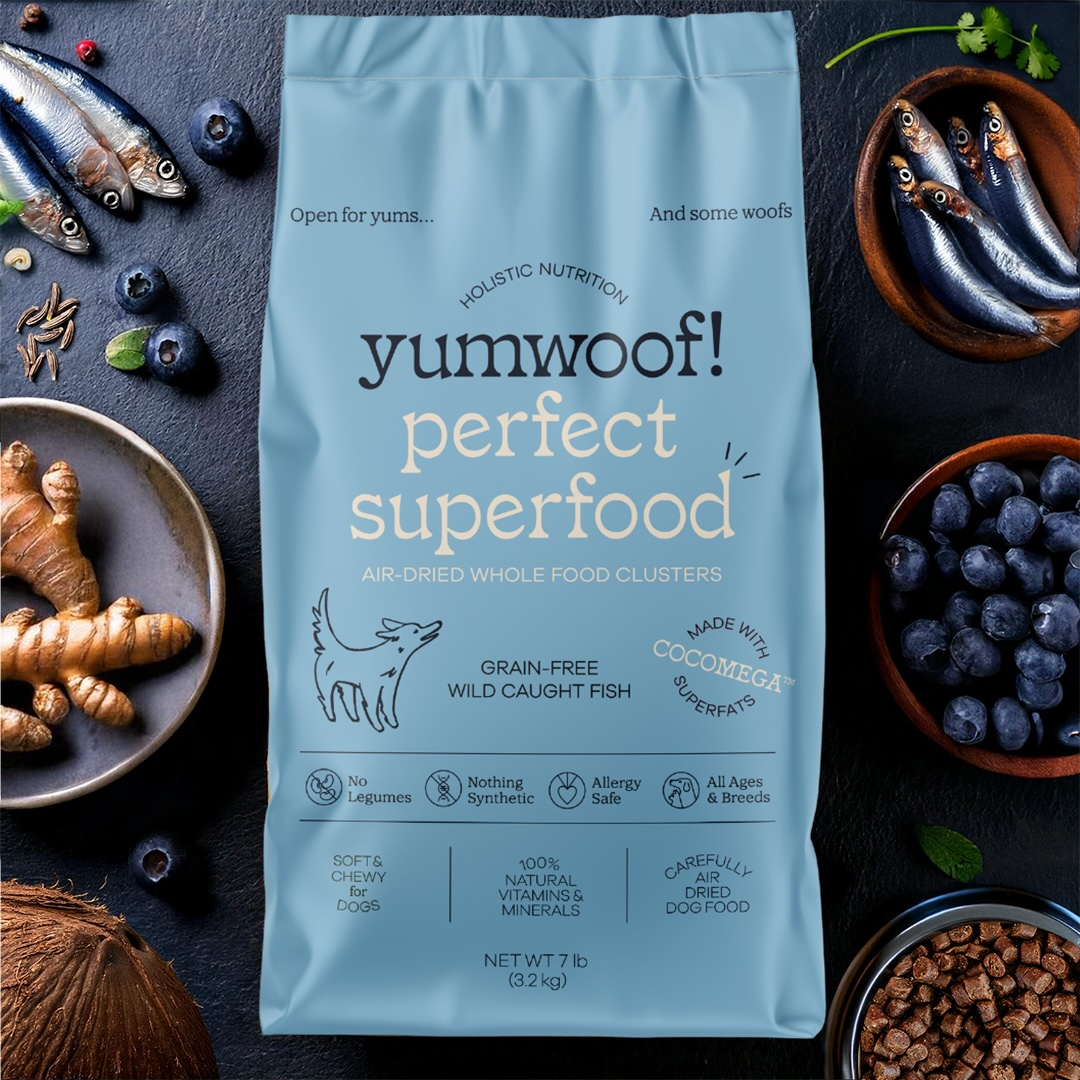 Yumwoof! Wild Caught Fish Air Dried Dog Superfood -3.2kg