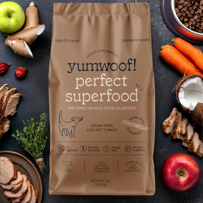 Yumwoof! Low Fat Turkey Air Dried Dog Superfood - 400g