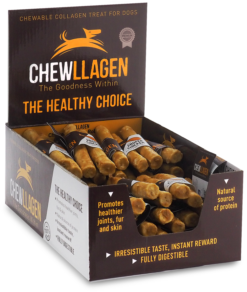 Chewllagen Medium Roll 5" 20mm 2pk Chicken 35