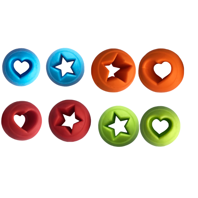Hem&Boo Hearts & Stars Treat Dog Balls (2 pcs)