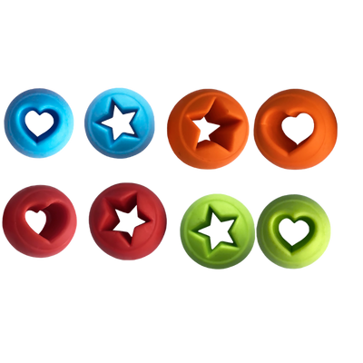 Hem&Boo Hearts & Stars Treat Dog Balls (2 pcs)