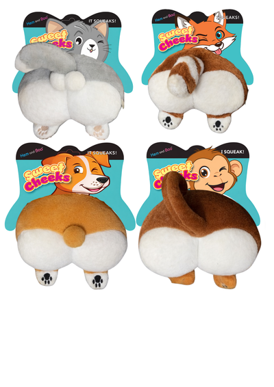 Hem and Boo Sweet Cheeks Plush Dog Toy Assortment