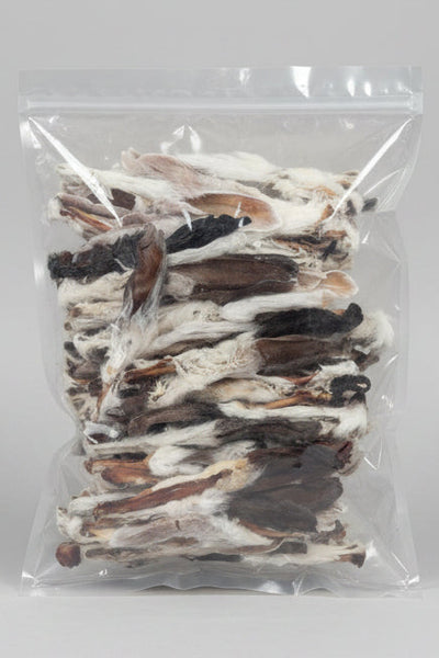 Natures Chews Rabbit Ear with Hair 1kg Bag
