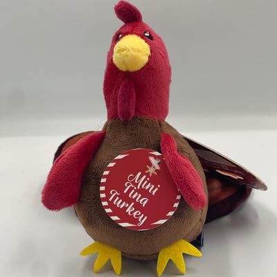 Mini Tina Turkey Christmas Plush Dog Toy