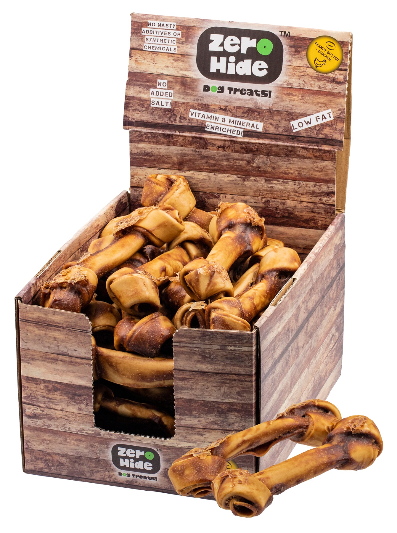 Zero Hide Peanut Butter Large Knots 1.3kg – K9&CO