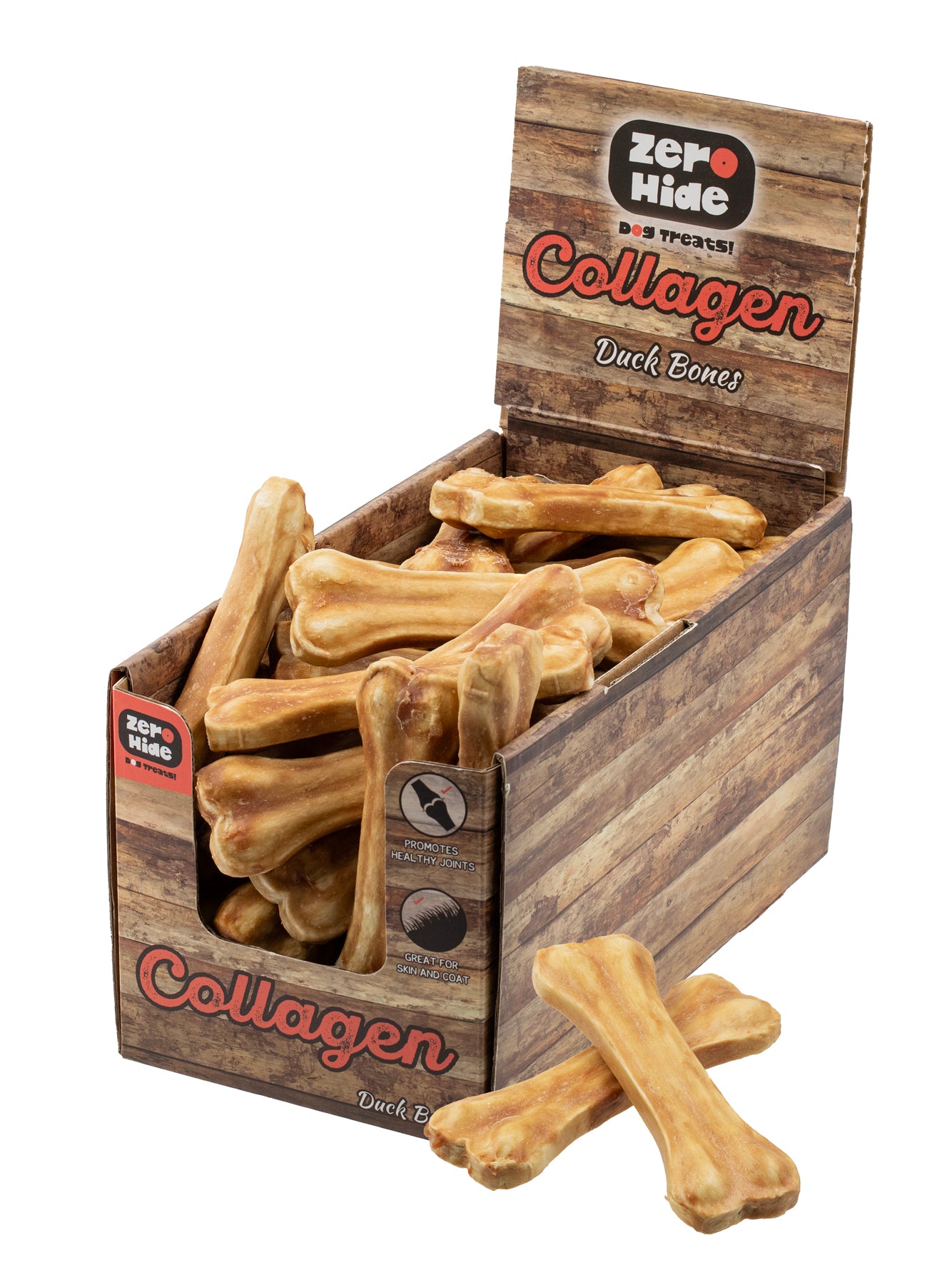 Zero Hide Collagen Bones 2kg with Display Box (approximately 40 pieces)
