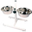 Adj Height Stand + 2 X 8" S/S Dish