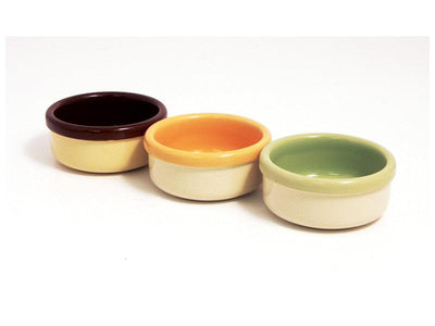 Two Tone Ceramic Hamster Bowl