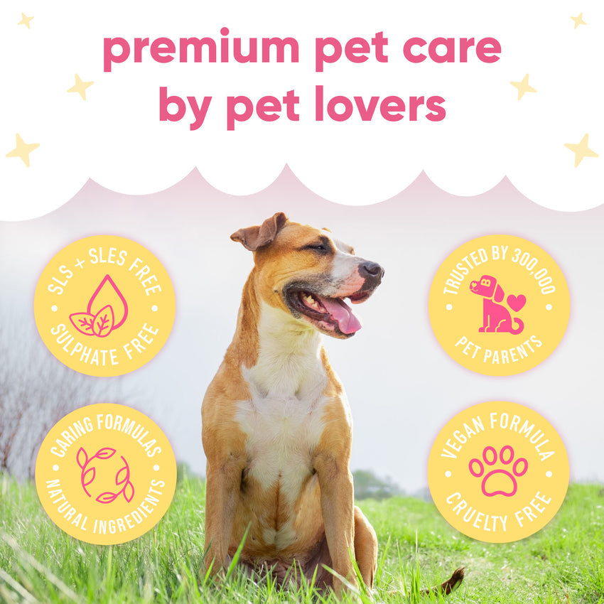 Buddycare Dog Shampoo - Rhubarb & Custard - 500ml / 16.9 fl oz