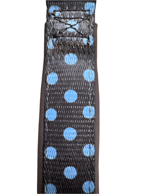 Polka Dot Nylon Collar Brown Medium