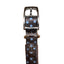 Polka Dot Nylon Collar Brown Small