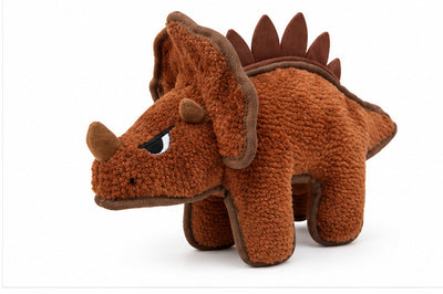 Hem&Boo Spike Squad Triceratops Dog Toy