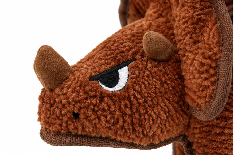 Hem&Boo Spike Squad Triceratops Dog Toy